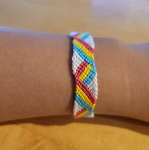 Pride pansexual friendship bracelet